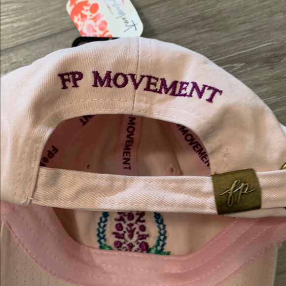 FREE PEOPLE Embroidered Buti Baseball Cap Ballet Slipper Soft Pink - Picture 7 of 7